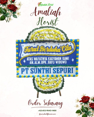 Papan Bunga Duka di Baureno